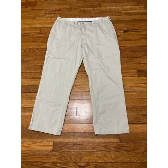 Polo Ralph Lauren Mens Chino Khaki Pants Sz 40X30 Beige Relaxed Fit Cotton Twill - Picture 1 of 7